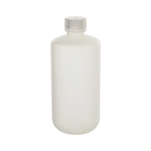 Ronde fles van HDPE met smalle hals
