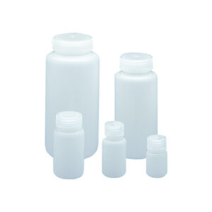 Ronde fles van HDPE met wijde hals