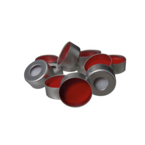Aluminium krimpdop van 11 mm met siliconen/PTFE septum