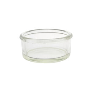 Kristalliseerschaal van dik glas
