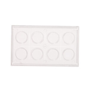 Polystyreen platen met 8 holtes
