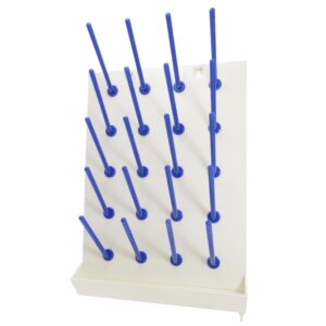 Wandafdruiprek voor laboratoriummateriaal