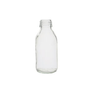 Fles van transparant glas
