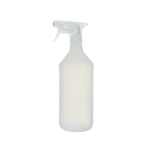 Ronde fles en verstuiver van HDPE