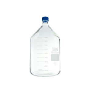 Fles met schaalverdeling, ISO schroefdop, borosilicaat 3.3 groot formaat