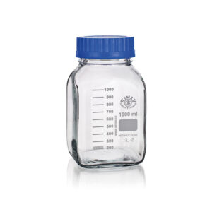 Fles met schaalverdeling en ISO schroefdop GL80