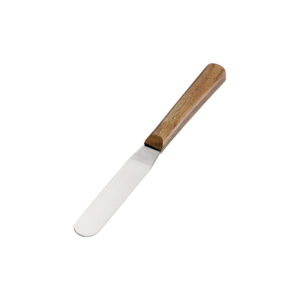 Spatel met houten handvat