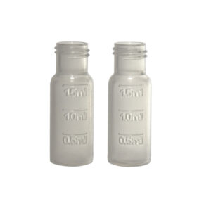 Chromatografieflesje van PP, 12 x 32 mm, 2 ml, schroefdop hals