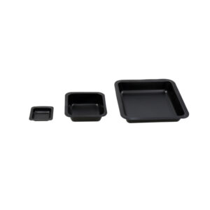 Polystyreen weegplateau, zwart