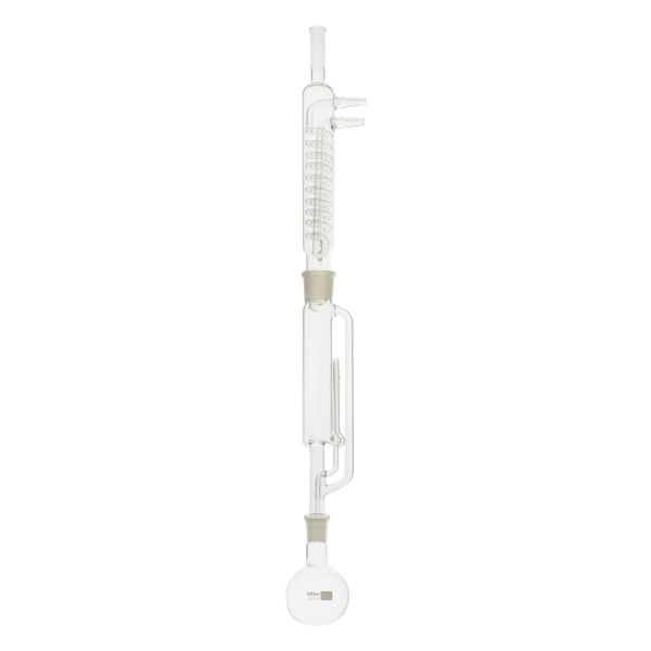 SOH3-100-001.jpg SOXHLET-EXTRACTIEAPPARATUUR MET EXTRACTIE UNIT VAN 100 ml, GLASSCO